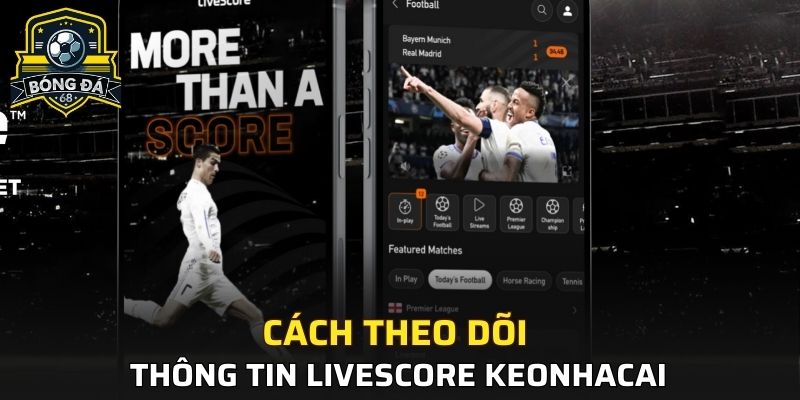 Cách theo dõi thông tin Livescore KeoNhaCai